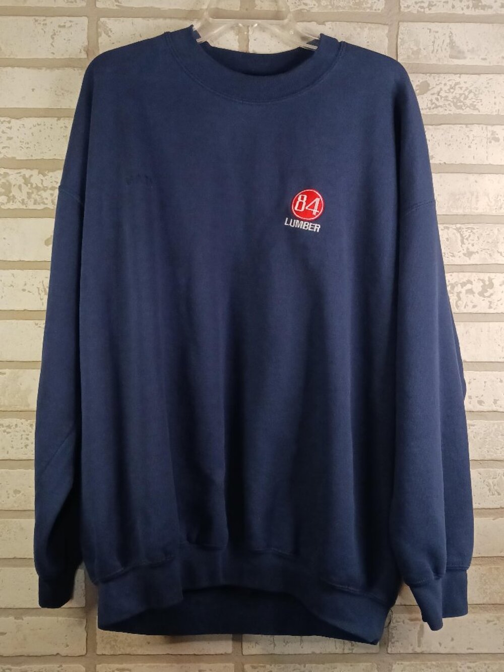 84 Lumber Mens Sweatshirt Size 2XL Classic 84 Blue Long Sleeve Pullover